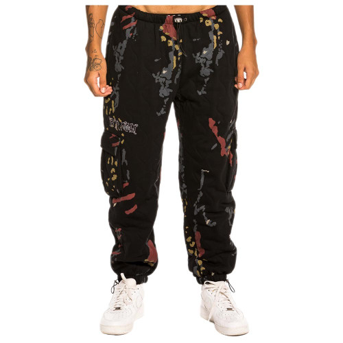Grimey Ανδρικό παντελόνι Jazz Thing Padded All Over Print Sweatpants